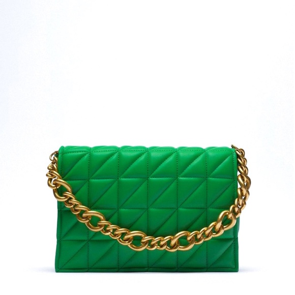 ZARA (SOLD OUT) QUILTED CHAIN BAG - Picture 2 of 12